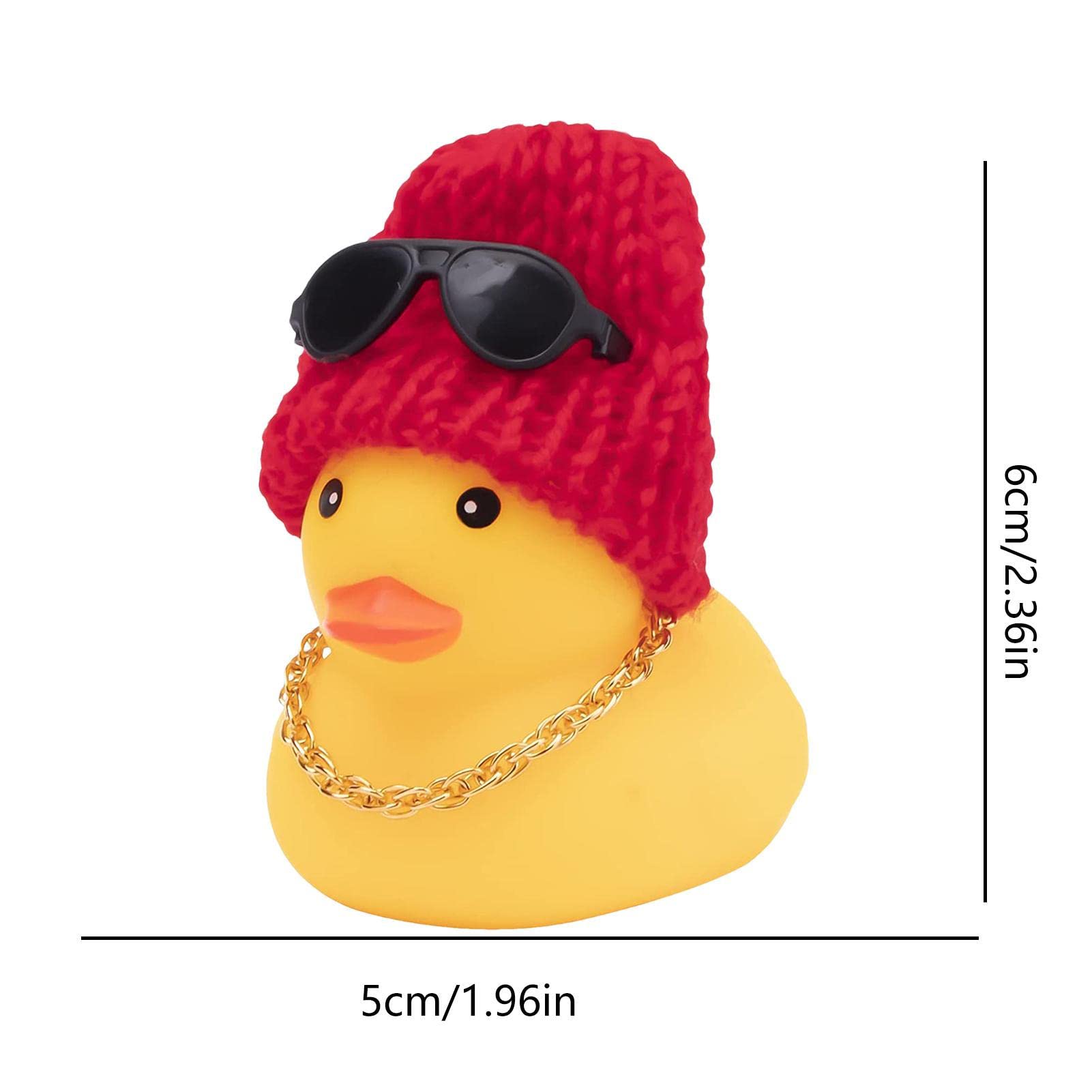 Amazon.co.jp: ラバーダック サングラス,ゴム製のアヒルの車の装飾品